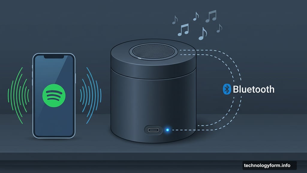 Eternal Playlist Urn with Bluetooth speaker lid charges via USB-C