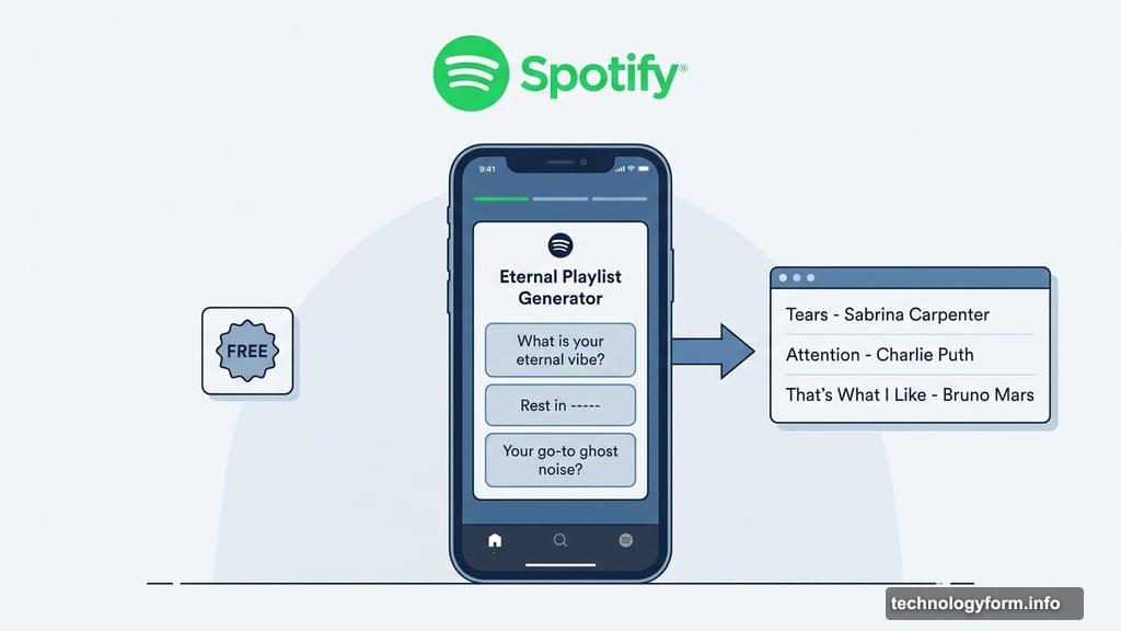 Spotify Eternal Playlist Generator quiz creates personalized posthumous playlist free