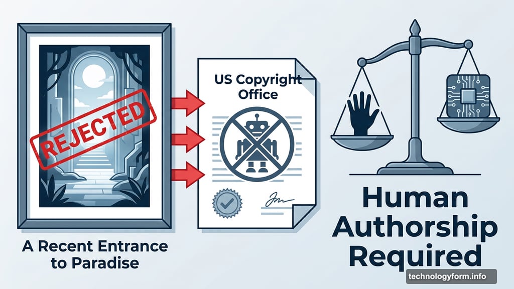 US Copyright Office rejects AI-generated artwork lacking human authorship