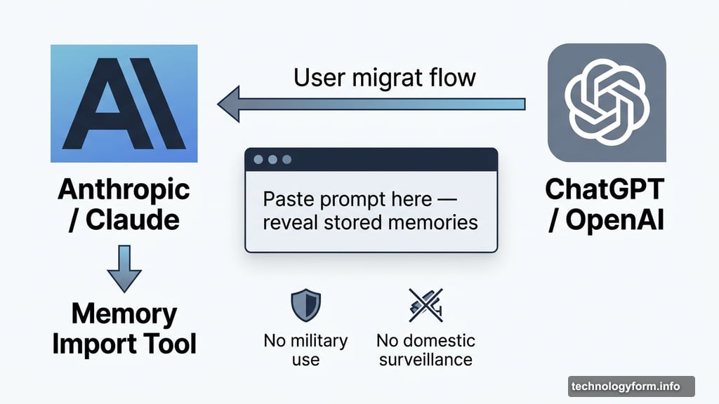 Anthropic memory import tool welcomes ChatGPT users switching platforms