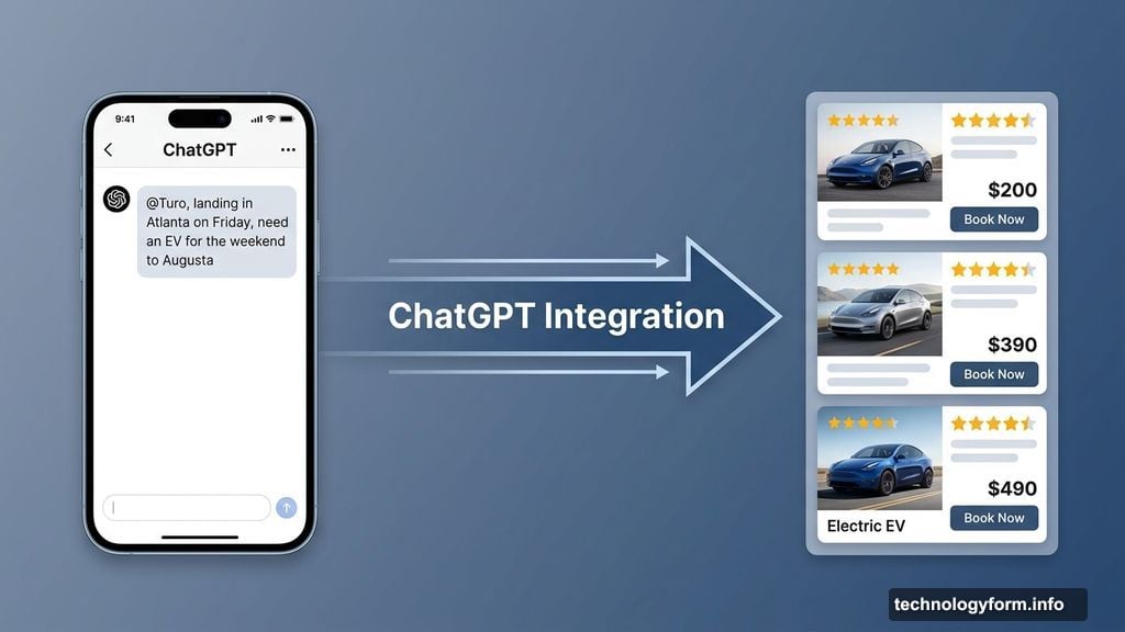 Turo ChatGPT integration surfaces real car listings from plain English