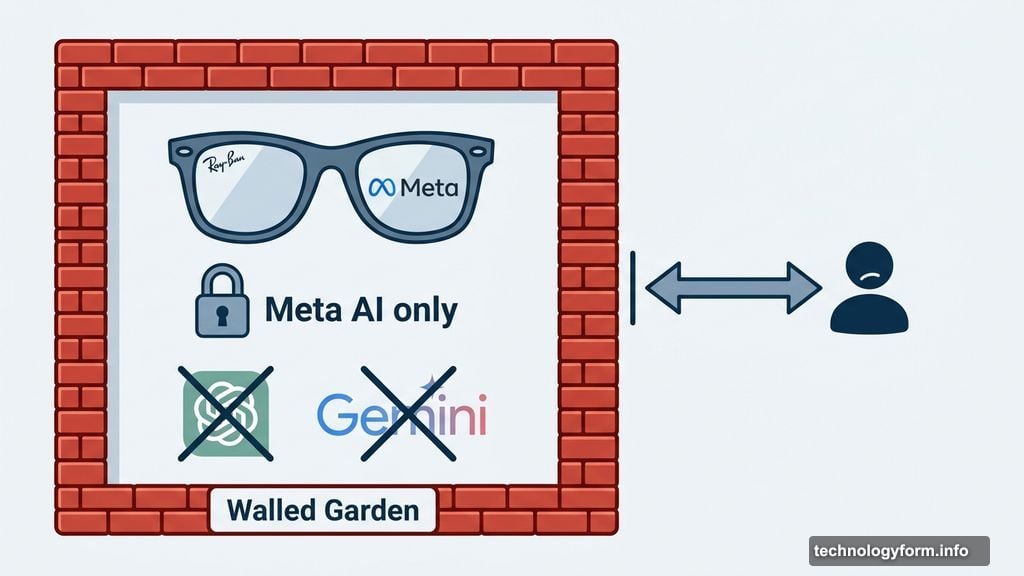 Meta Ray-Ban glasses lock users into Meta AI with zero flexibility