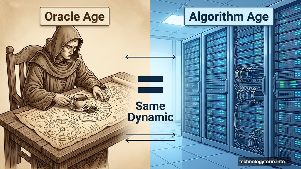Algorithms are the new tea leaves replacing astrologers with server racks