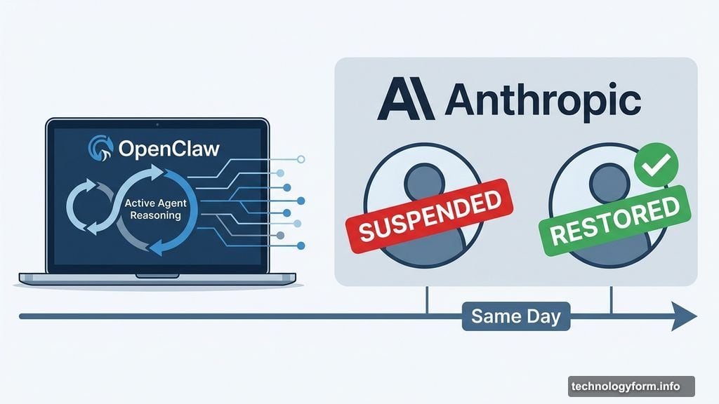 Anthropic suspended and restored OpenClaw creator's account same day