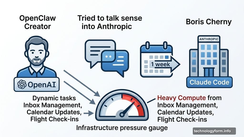 OpenClaw creator at OpenAI tried delaying Anthropic infrastructure capacity decision