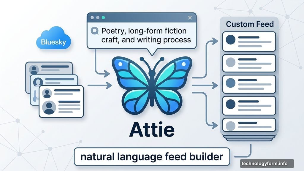 Attie AI assistant builds custom Bluesky feeds from natural language descriptions