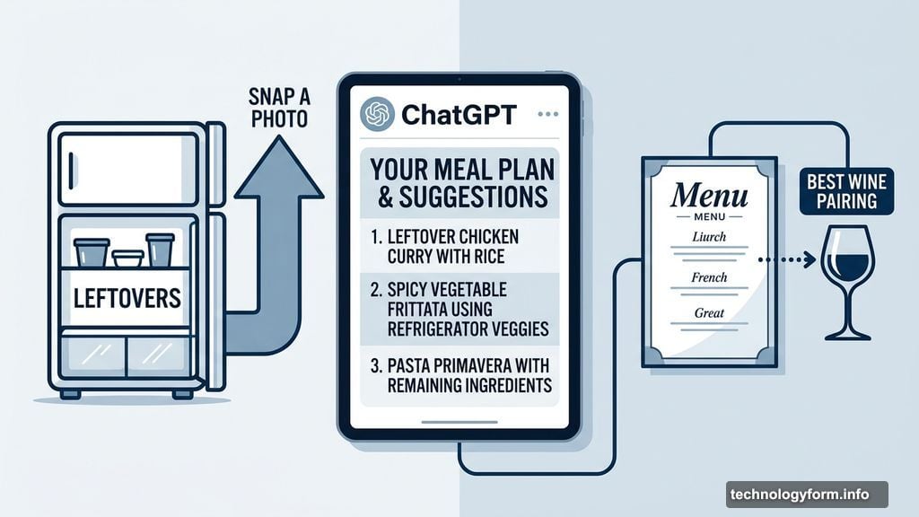 ChatGPT builds meal plans from fridge contents and suggests wine pairings