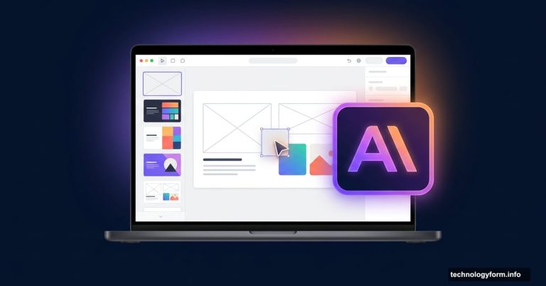 Claude AI design tool interface showing UI mockups and presentation slides