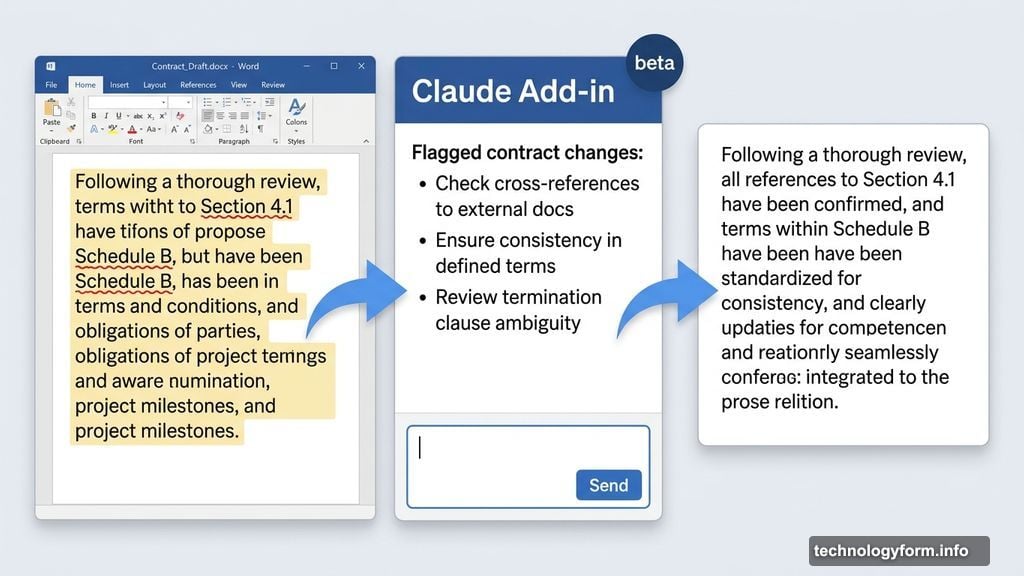 Claude add-in edits Word documents and flags contract dealbreakers