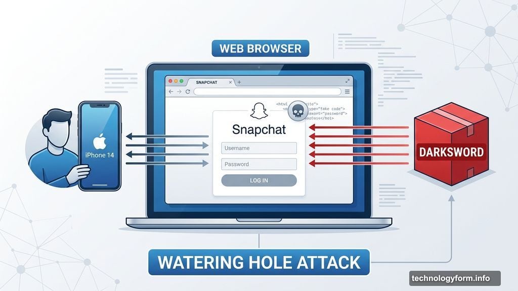 DarkSword watering hole attack infects iPhones through fake Snapchat websites