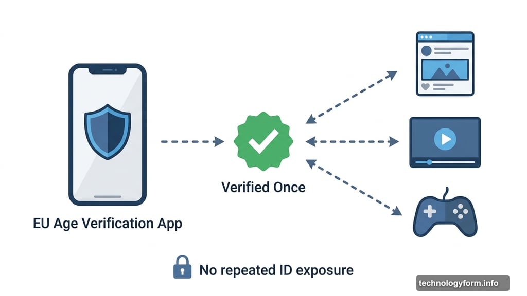 EU centralized app verifies age once across multiple online platforms