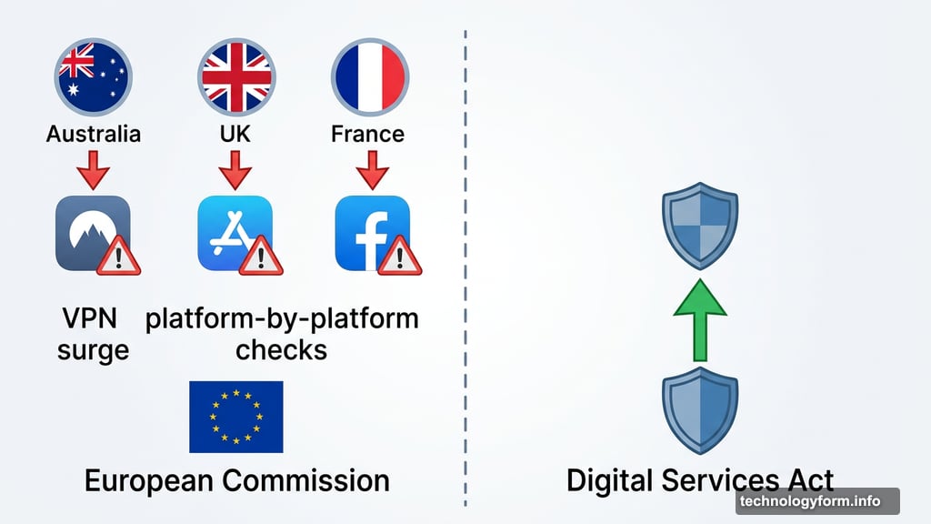 EU centralized approach contrasts fragmented national social media bans