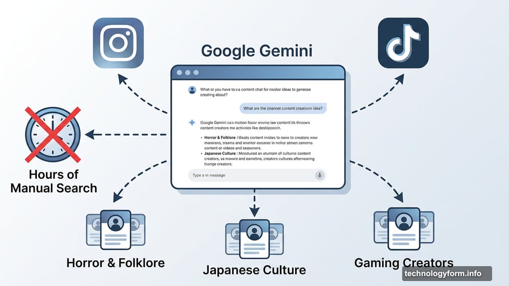 AI cross-platform social media follow list curation across Instagram and TikTok