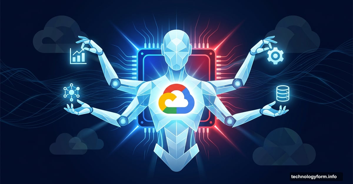 Google Cloud AI agent robot powered by next-generation TPU chips
