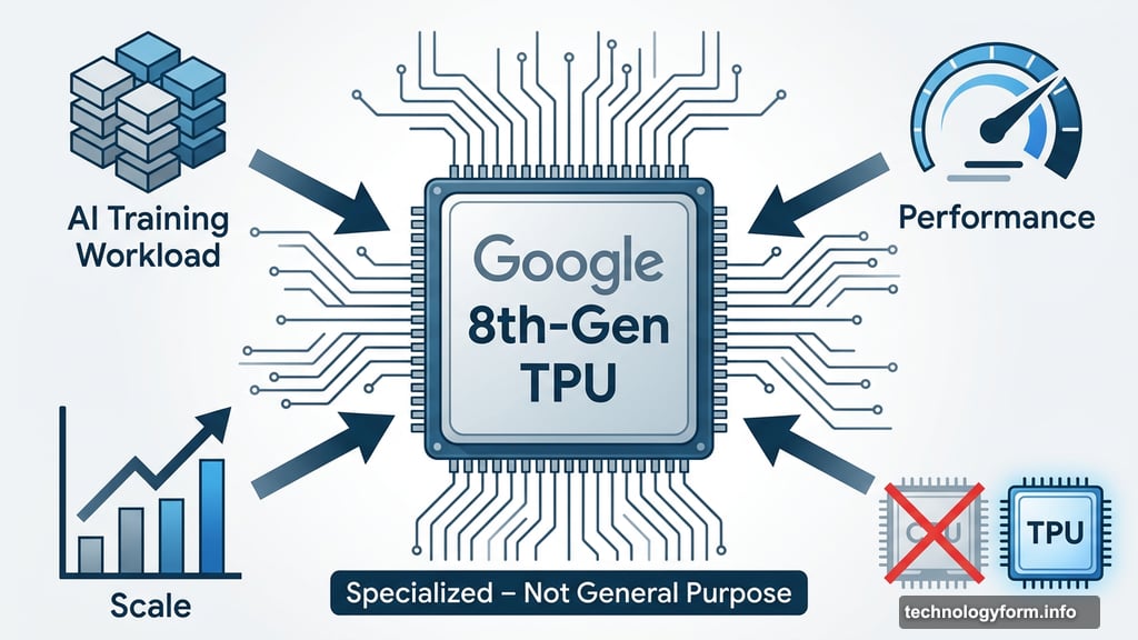 Google eighth-generation TPU chip designed for heavy AI computing workloads