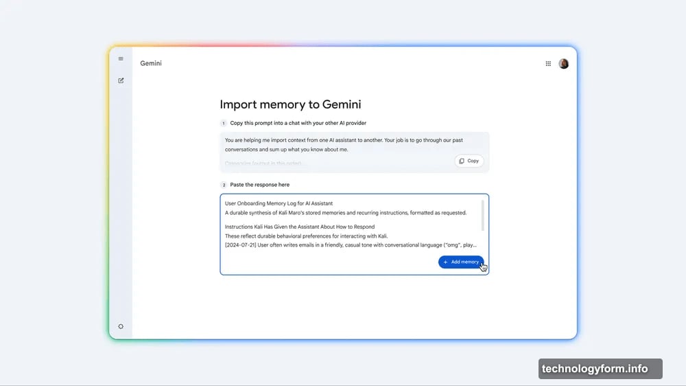 Claude did this first, Gemini catching up with cross-platform portability