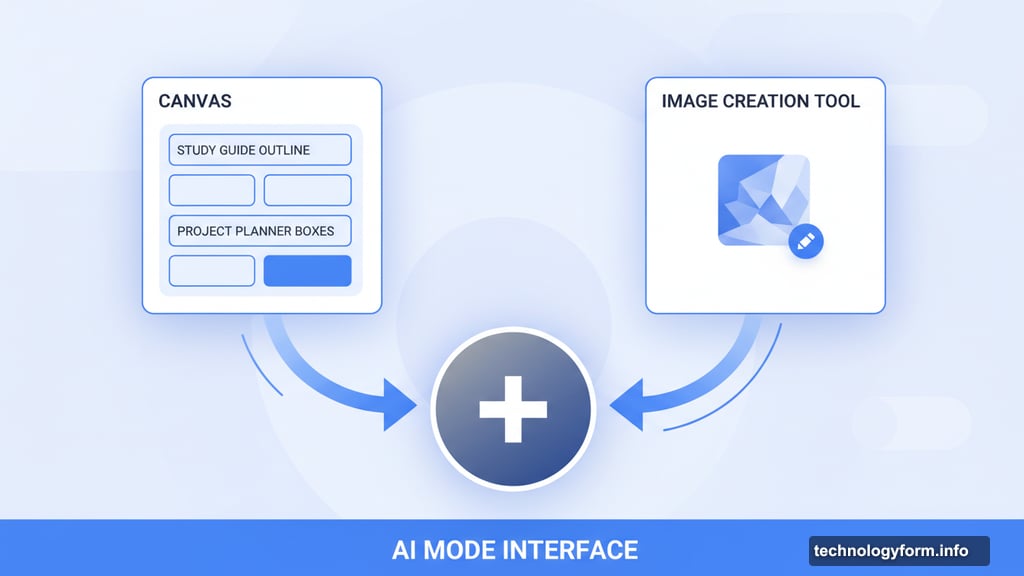 Chrome plus menu gives one-click access to Canvas and image creation tools