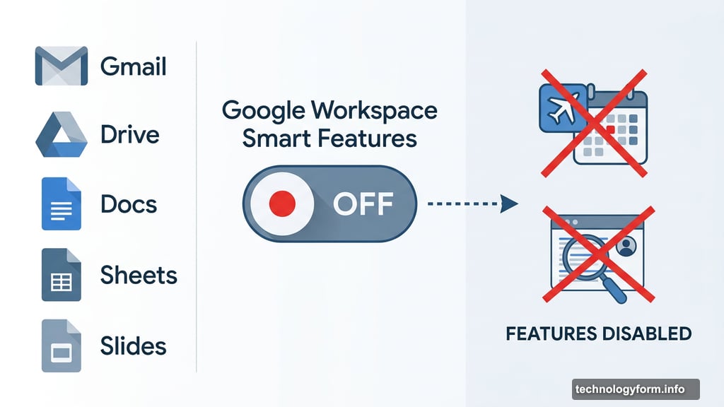 Turning off Google Workspace smart features disables AI across Gmail and Drive