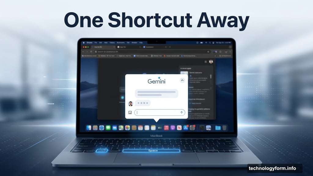 Press Option and Space on Mac keyboard Gemini pops up instantly