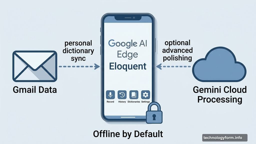 Google AI Edge Eloquent app offers offline mode and optional Gemini cloud