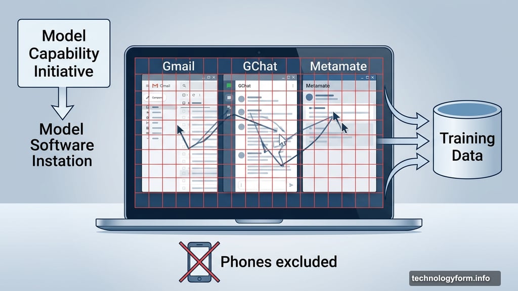 Model Capability Initiative software records keystrokes clicks and mouse movements on work laptops