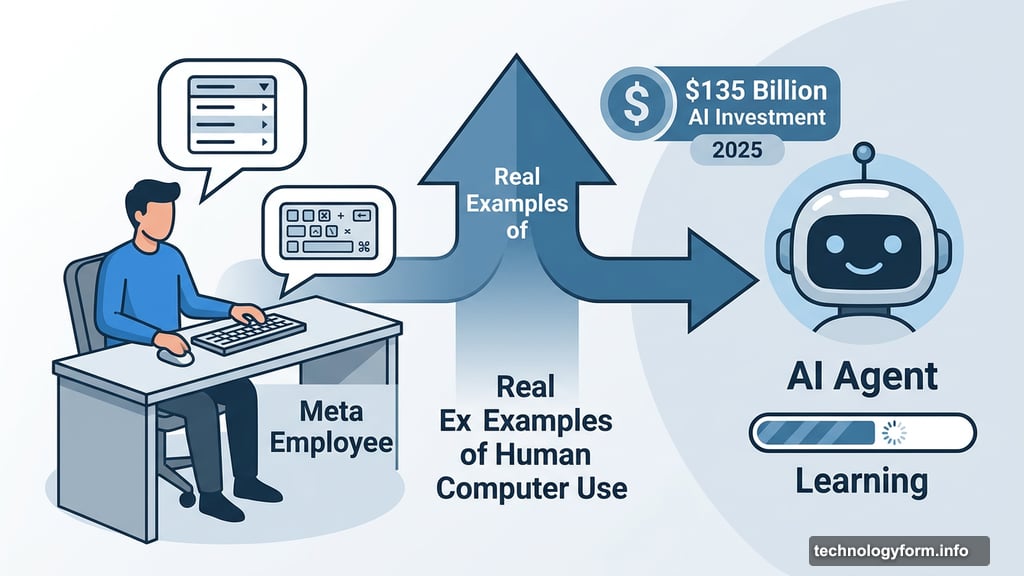 Meta employees directing AI agents while training them through daily work