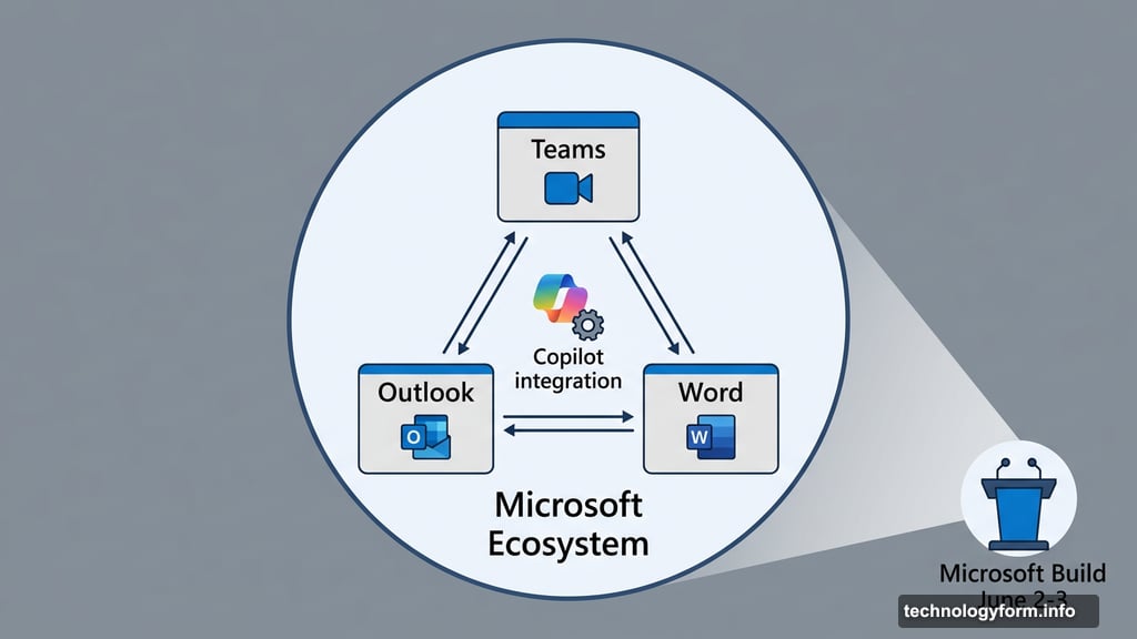 Copilot integration across Teams, Outlook, and Word revealed at Microsoft Build