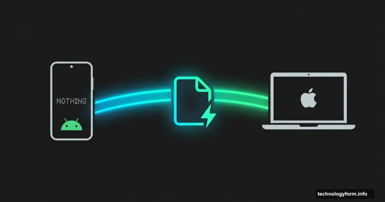 Warp app wirelessly connecting Android phone to Mac laptop