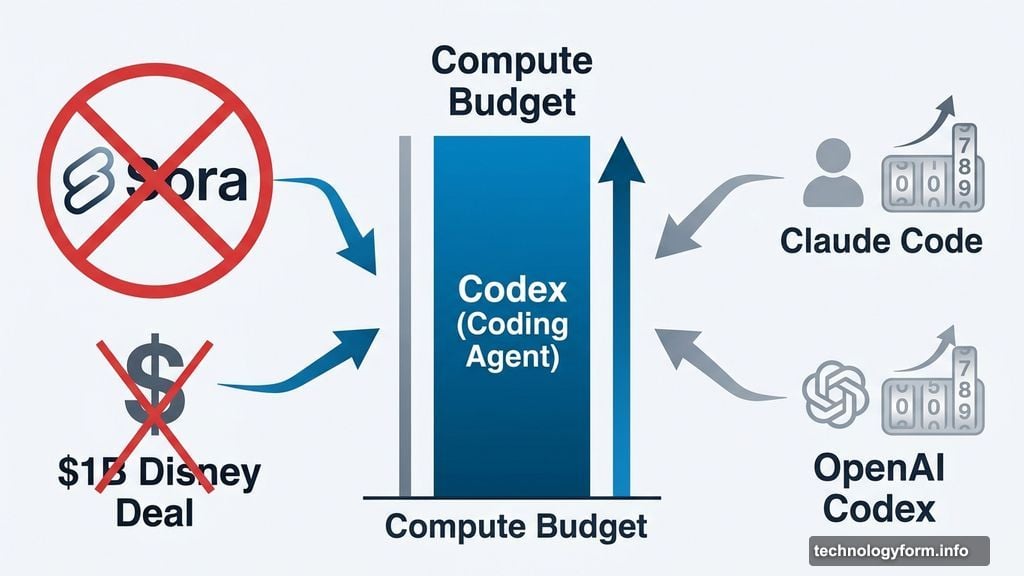 Sora shut down as Codex coding agent consumes compute budget