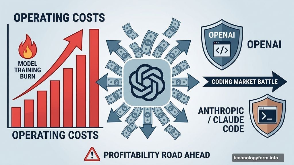 OpenAI burning costs while competing with Anthropic in coding market