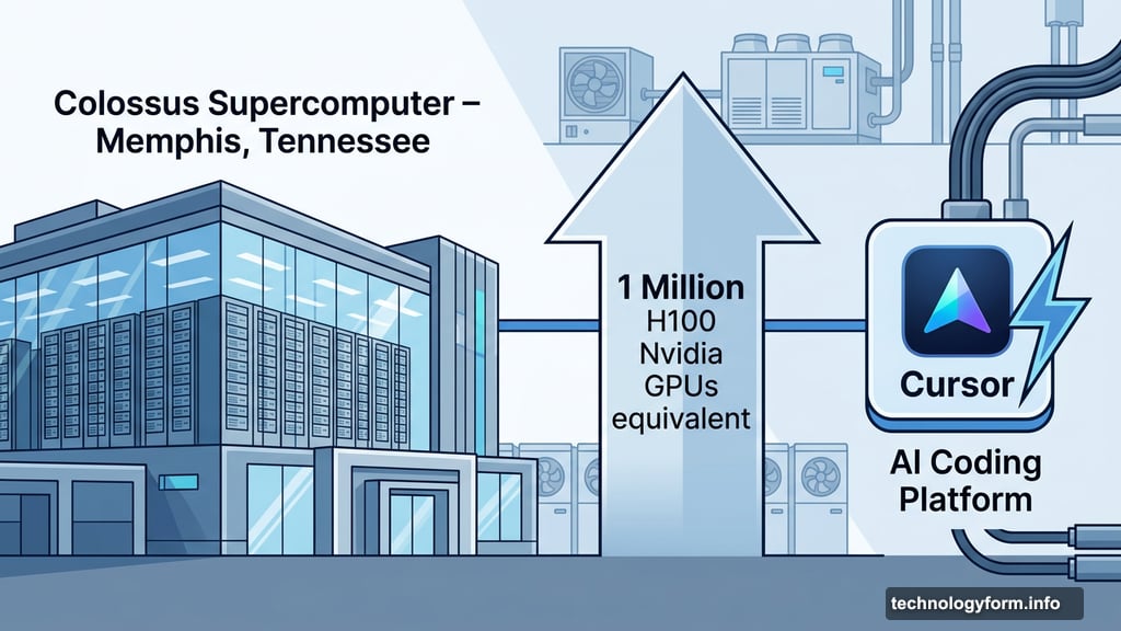 SpaceX Colossus supercomputer provides compute power to Cursor AI