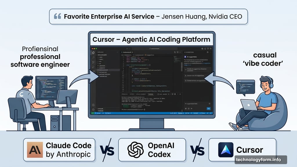 Cursor agentic AI coding platform competes with Claude Code and Codex