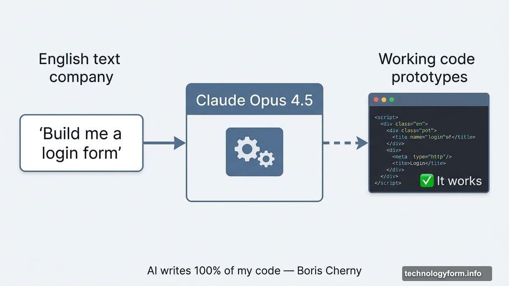 Claude Code turns plain English sentences into a working code prototype