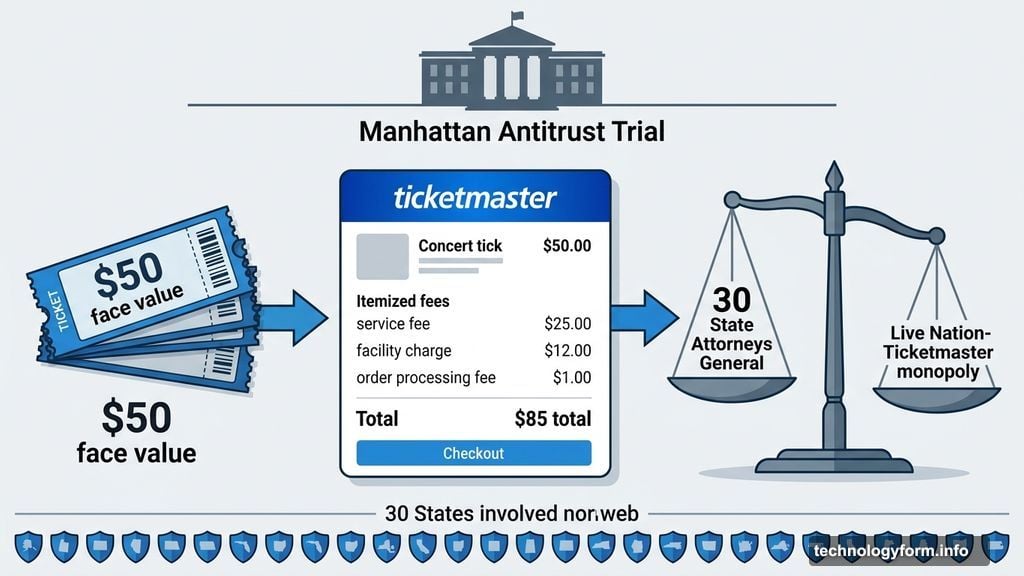 Thirty state attorneys general challenge Ticketmaster fees and monopoly power
