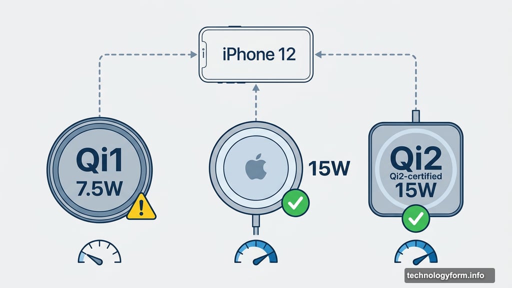 MagSafe and Qi2 chargers deliver 15 watts versus Qi1 wireless